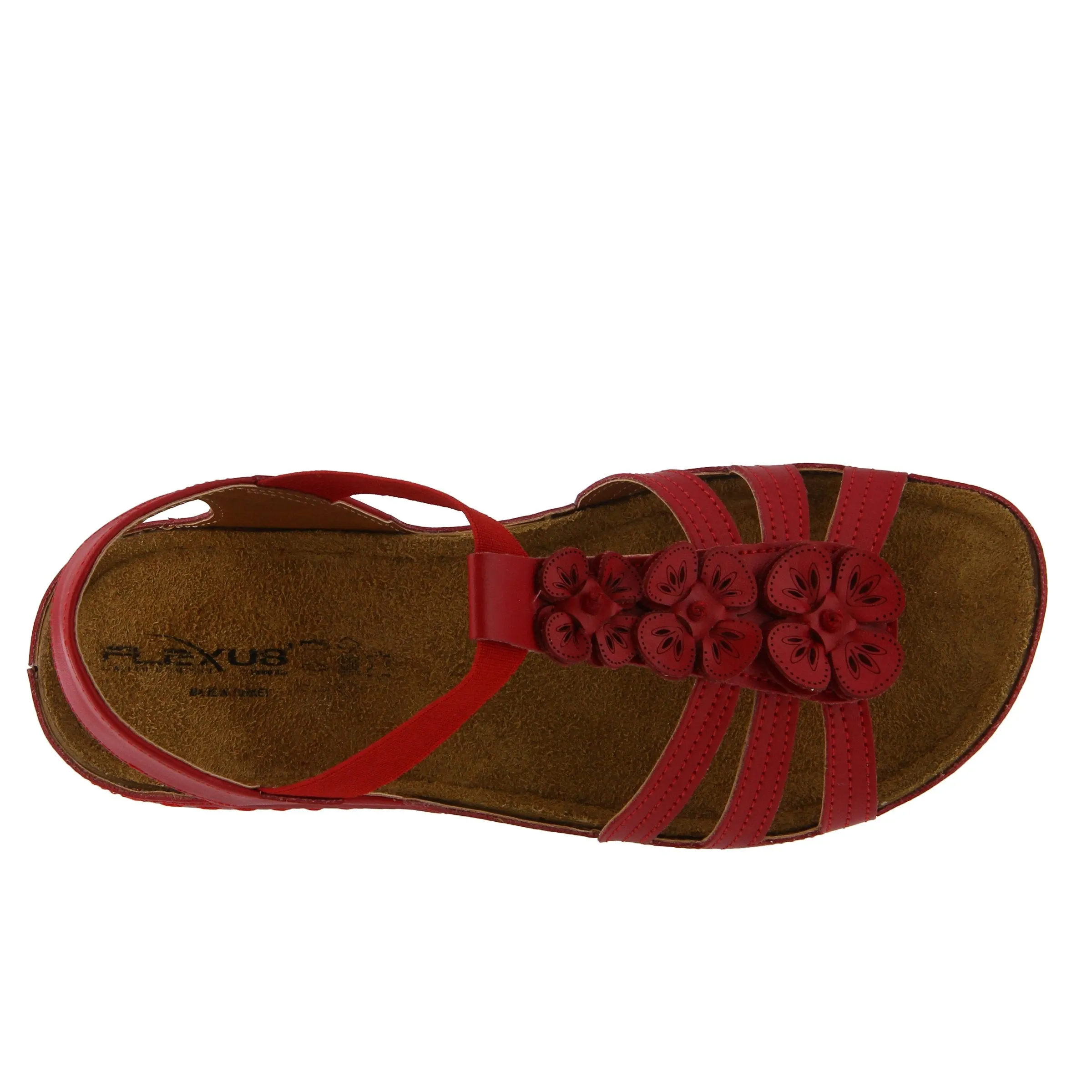 Spring Step Shoes  Flexus Adede Slingback Sandal Women’s Leather Floral 1.5"