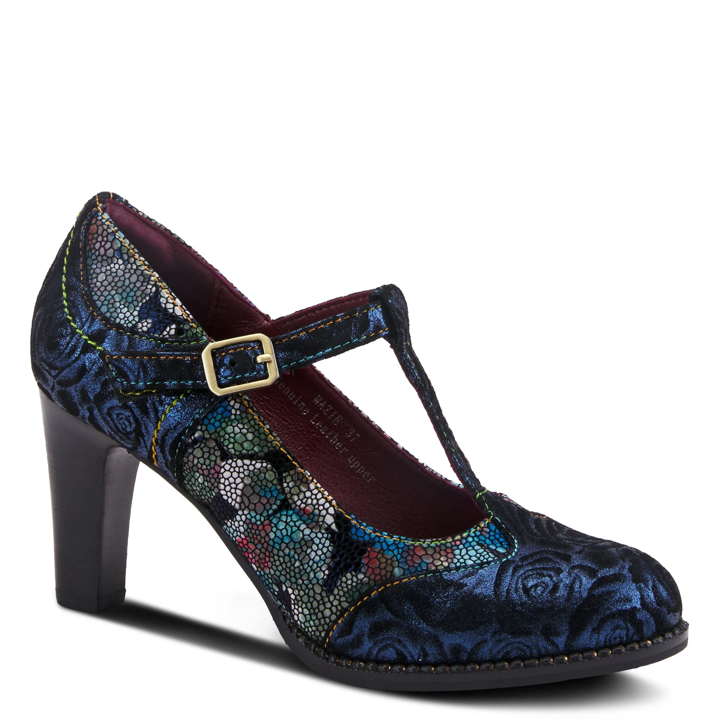 Spring Step Shoes L'Artiste Mazie Women's Floral Metallic Leather Shoes