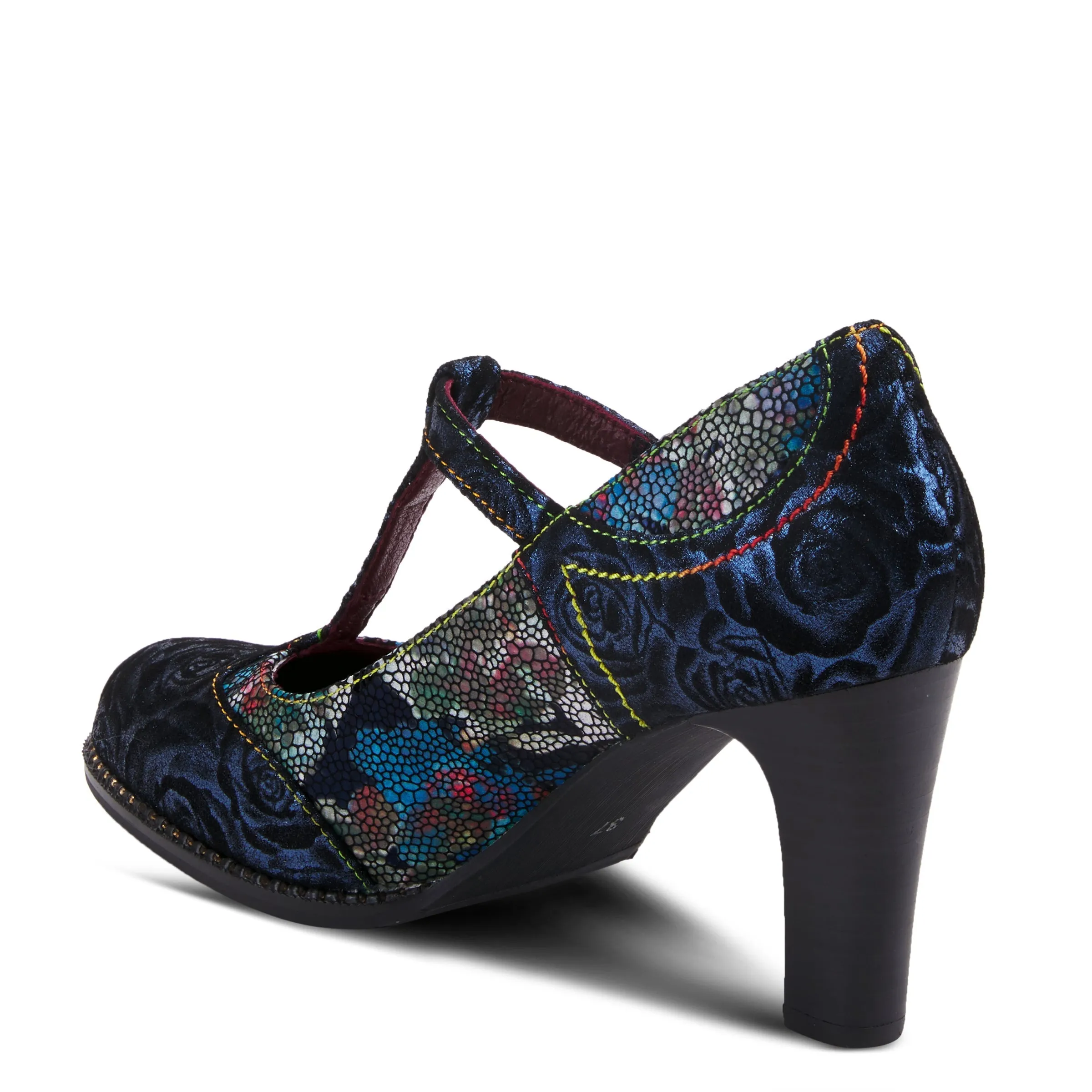 Spring Step Shoes L'Artiste Mazie Women's Floral Metallic Leather Shoes