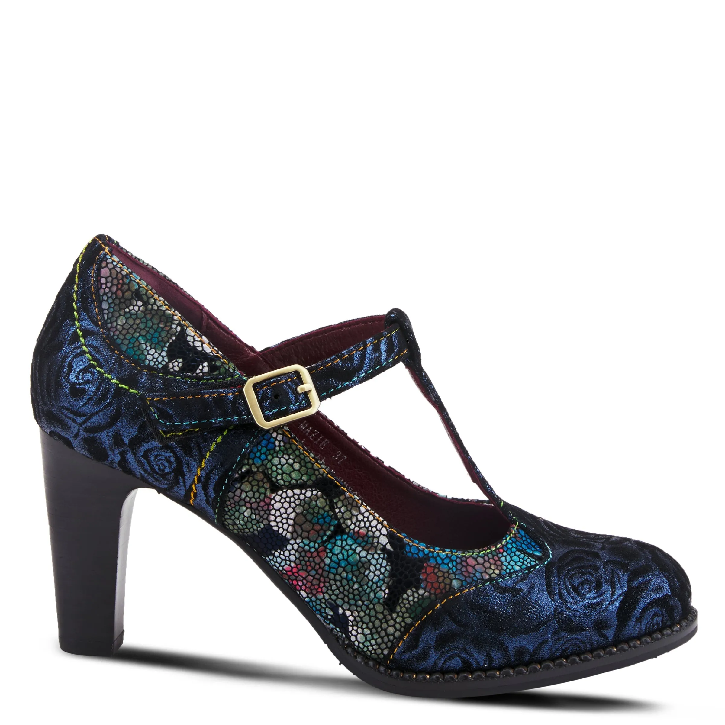 Spring Step Shoes L'Artiste Mazie Women's Floral Metallic Leather Shoes