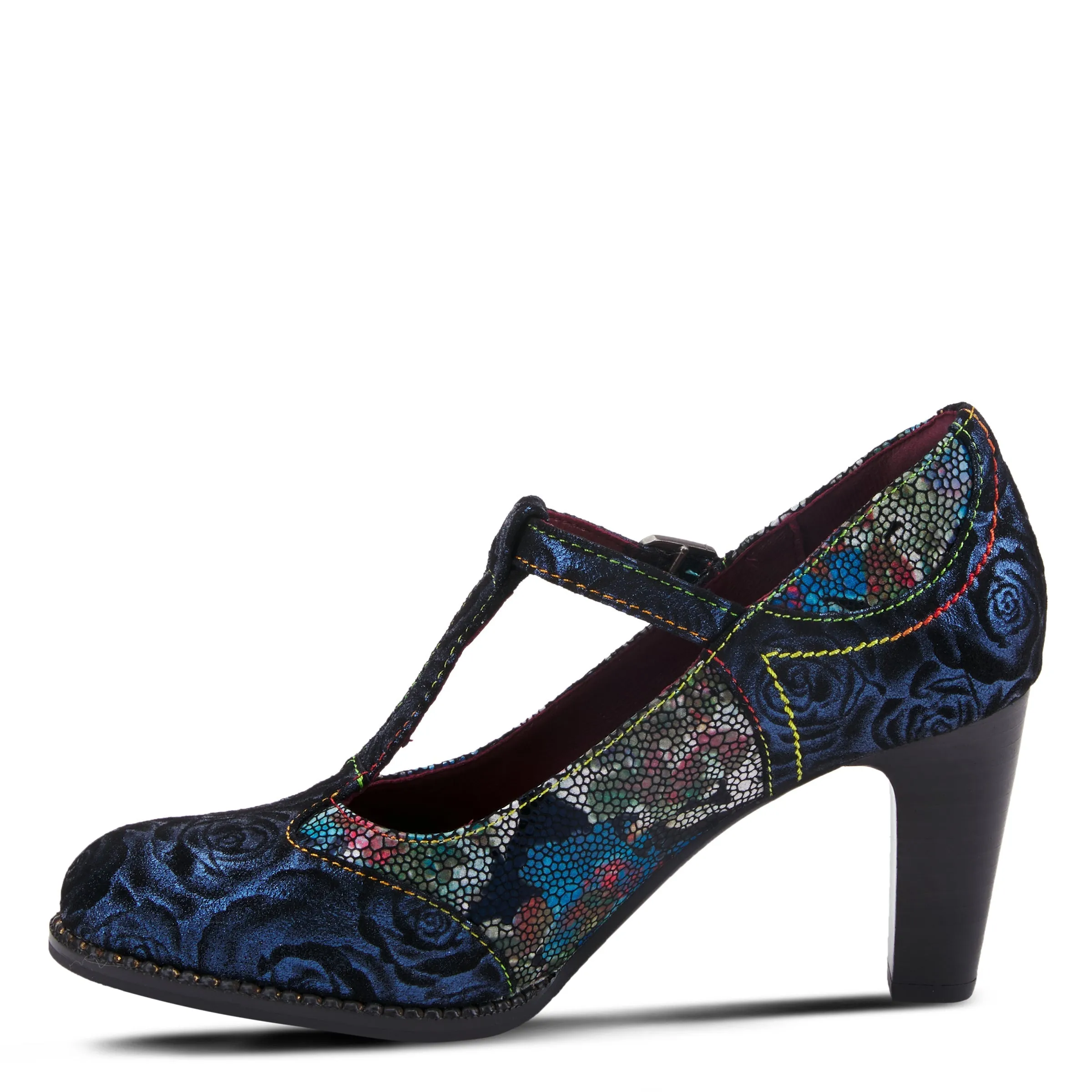 Spring Step Shoes L'Artiste Mazie Women's Floral Metallic Leather Shoes