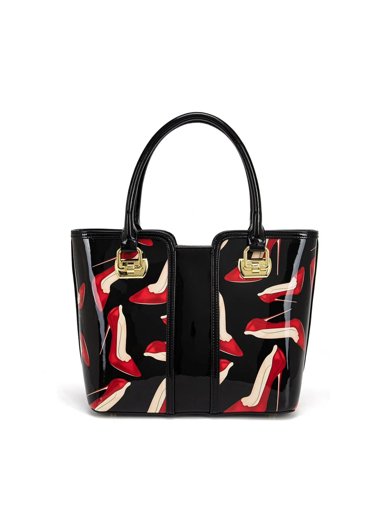 STILETTO MED GRIP HANDLE LEATHER BAG- SF19-0292