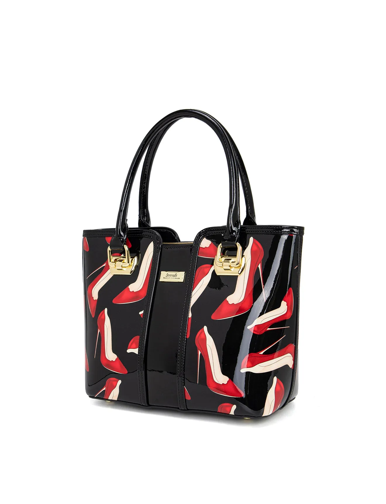 STILETTO MED GRIP HANDLE LEATHER BAG- SF19-0292
