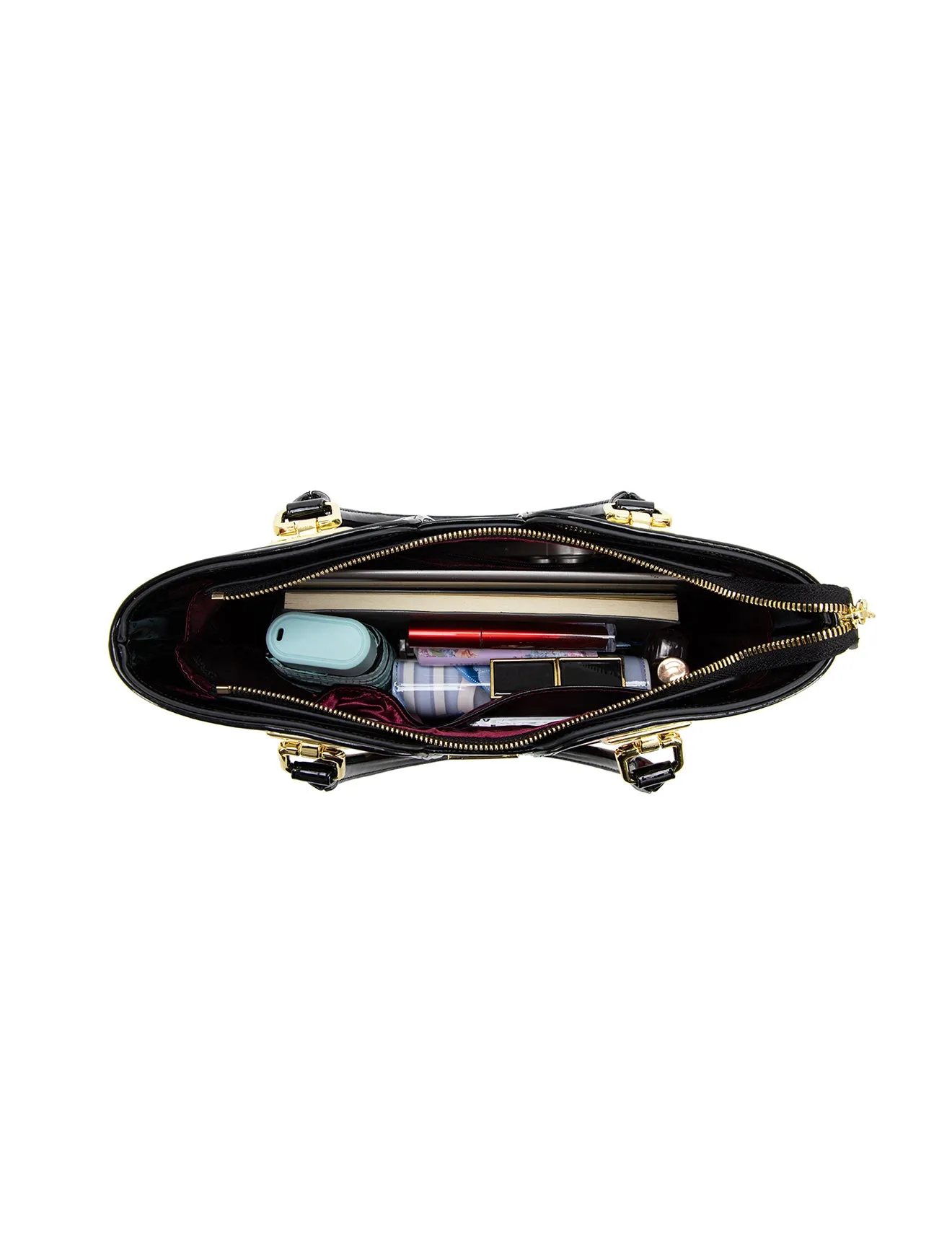 STILETTO MED GRIP HANDLE LEATHER BAG- SF19-0292