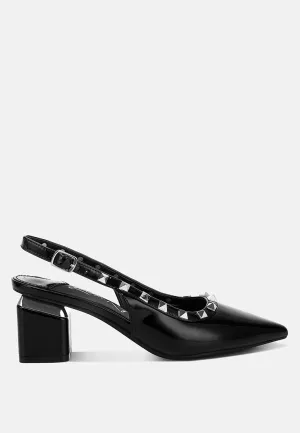 Stud Embellished Slingback Sandals By MODE