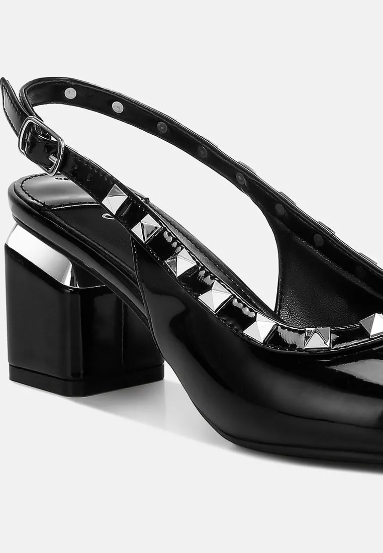 Stud Embellished Slingback Sandals By MODE