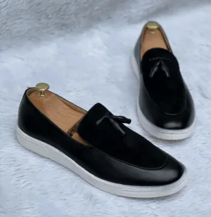 SUPERGLAMOUROUS Tassel Suede Sneakers Shoes For Partywear And Casual wear