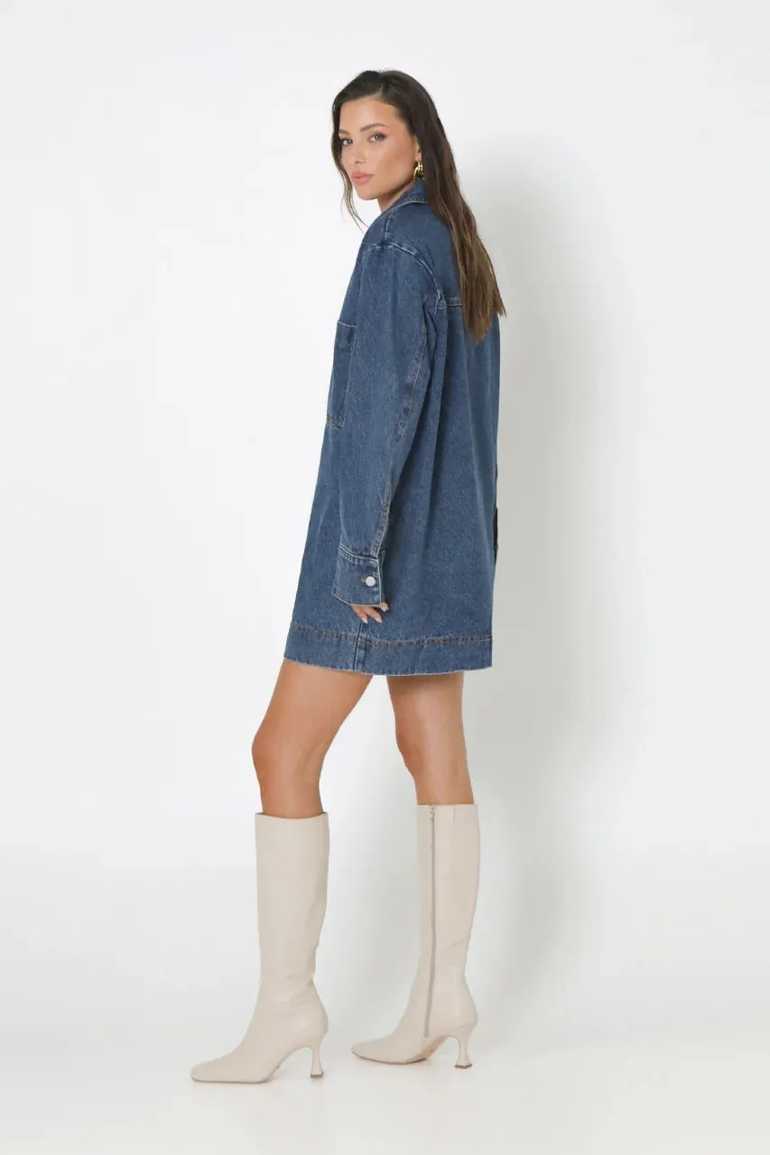 TARA DENIM DRESS
