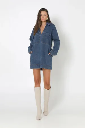 TARA DENIM DRESS