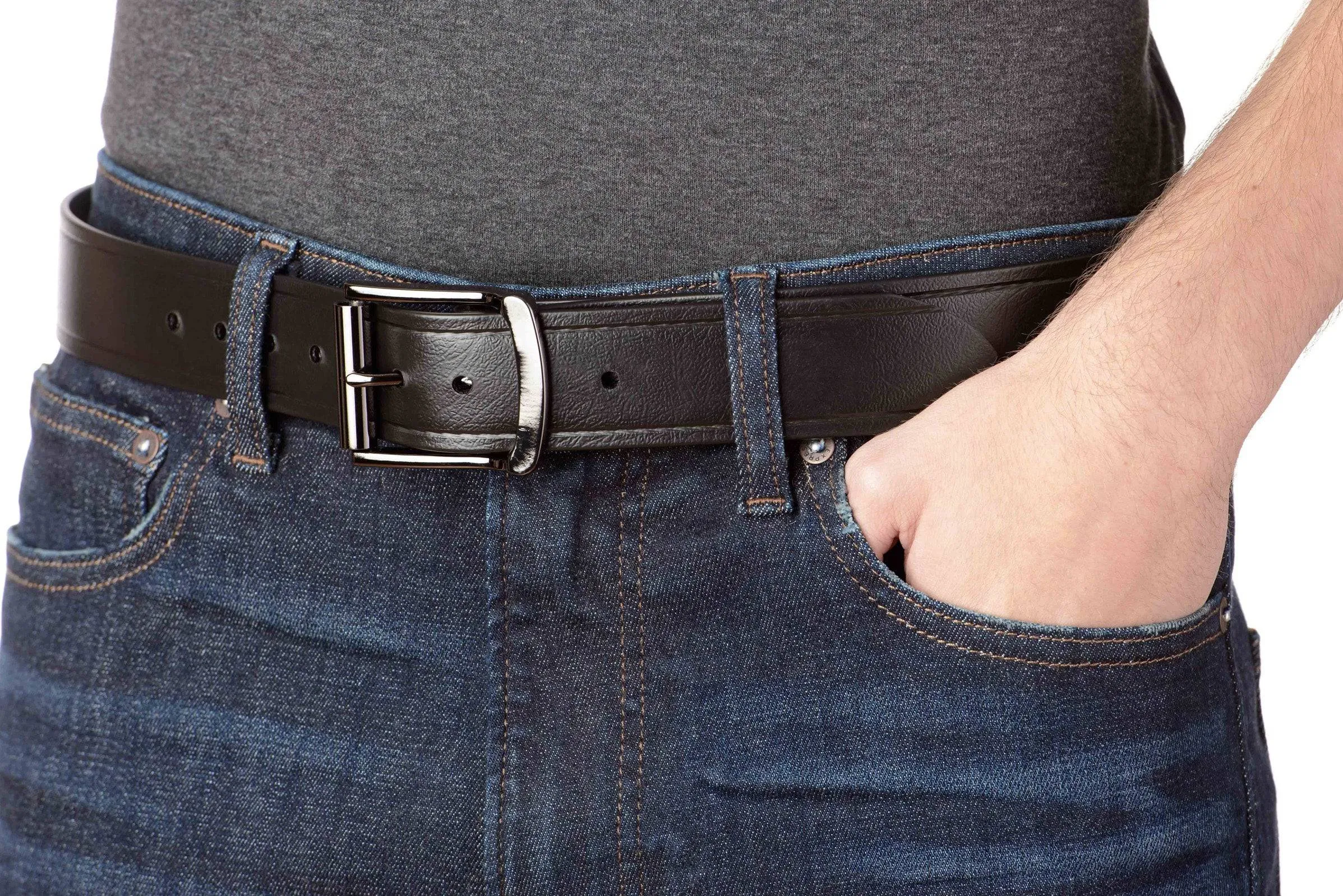 The Hercules Belt™ -  Black With Gunmetal Hercules Buckle 1.50" (H200)