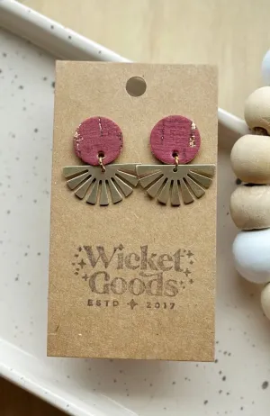 Thunderbird Studs Earrings | Cranberry