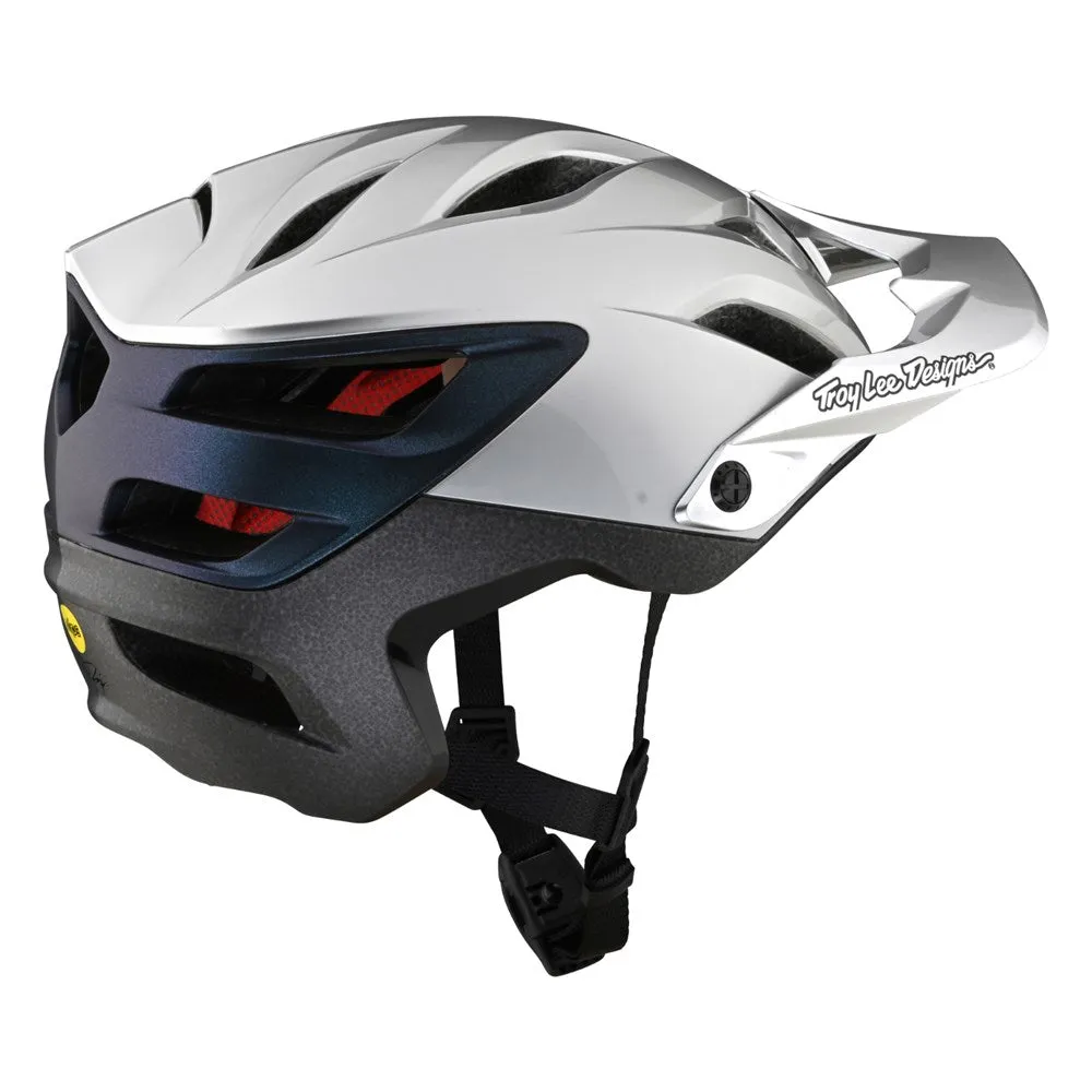 TLD A3 Mips Helmet - Uno Silver-