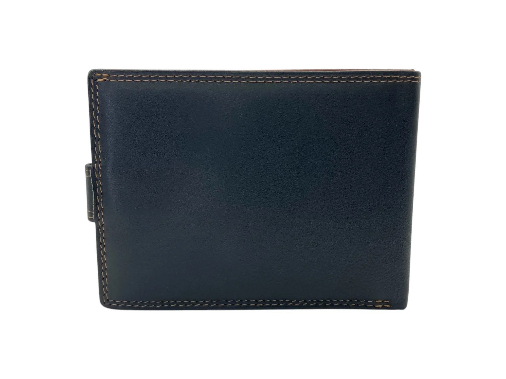 Top Grain Napa Leather Card & Coin Billfold Wallet # 1909L