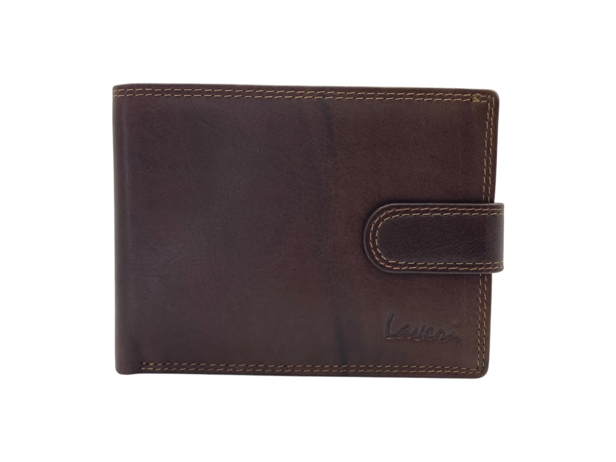 Top Grain Napa Leather Card & Coin Billfold Wallet # 1909L