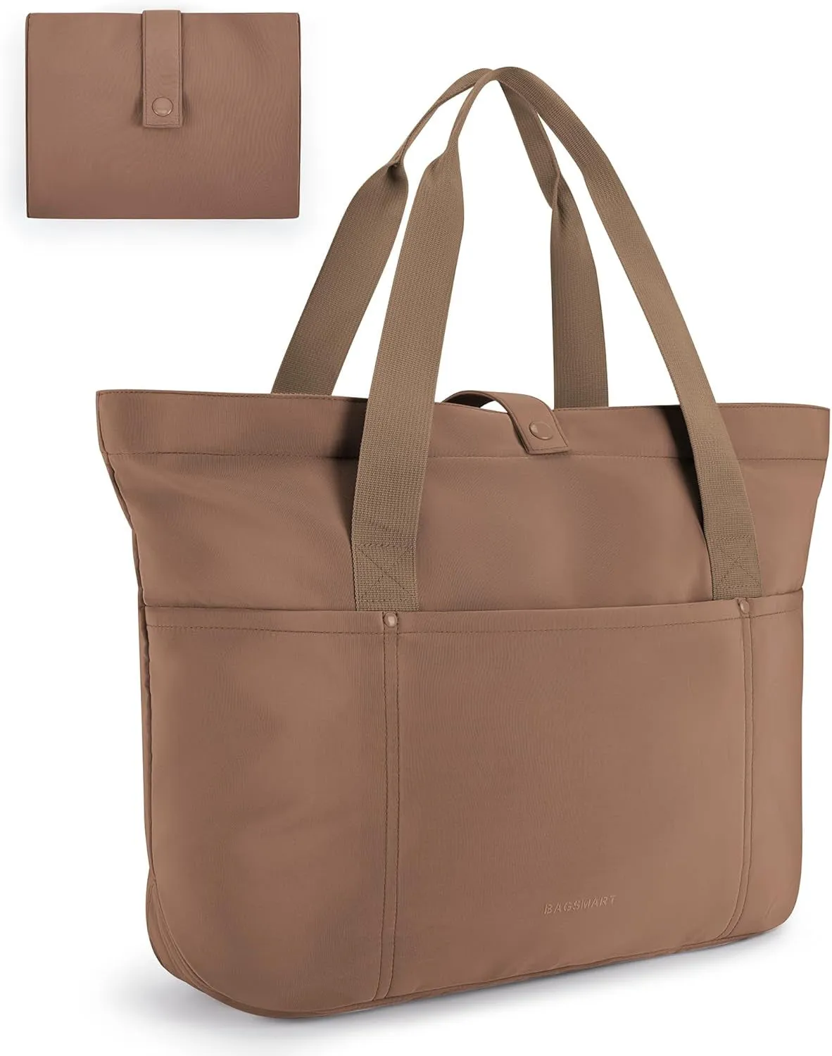 Tote Bag for Women, Foldable Tote Bag with Zipper Large Shoulder Bag Top Handle Handbag for Travel, Work