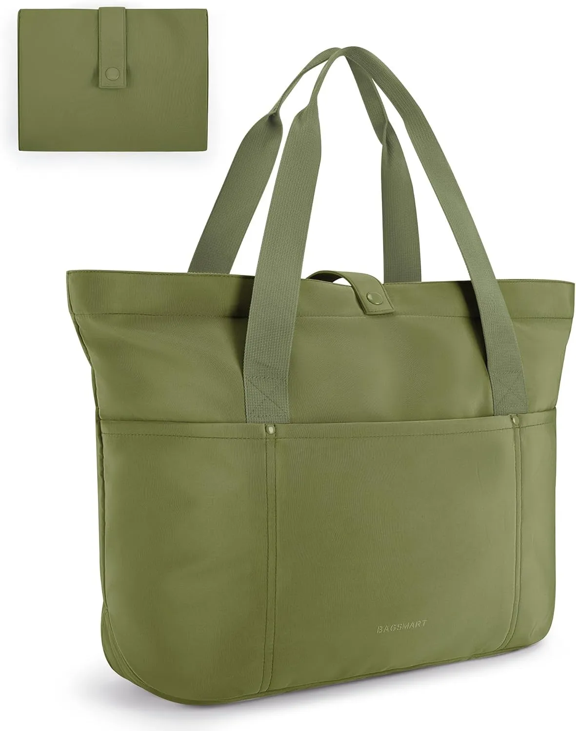 Tote Bag for Women, Foldable Tote Bag with Zipper Large Shoulder Bag Top Handle Handbag for Travel, Work