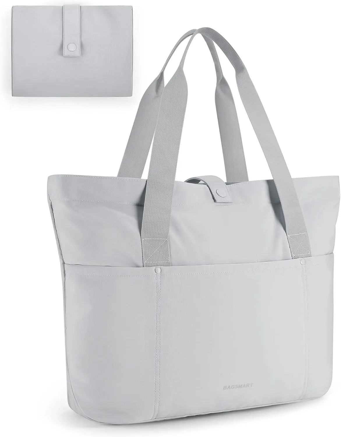 Tote Bag for Women, Foldable Tote Bag with Zipper Large Shoulder Bag Top Handle Handbag for Travel, Work