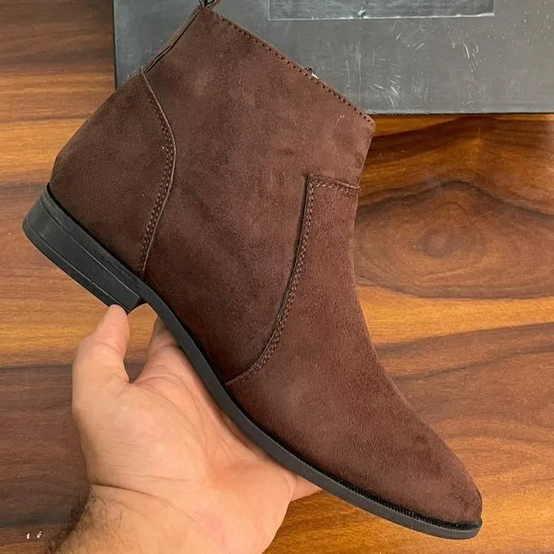 Trendy Fashionable Chelsea Zip Boots For Casual, Wedding, Travel And Party Wear For Men
