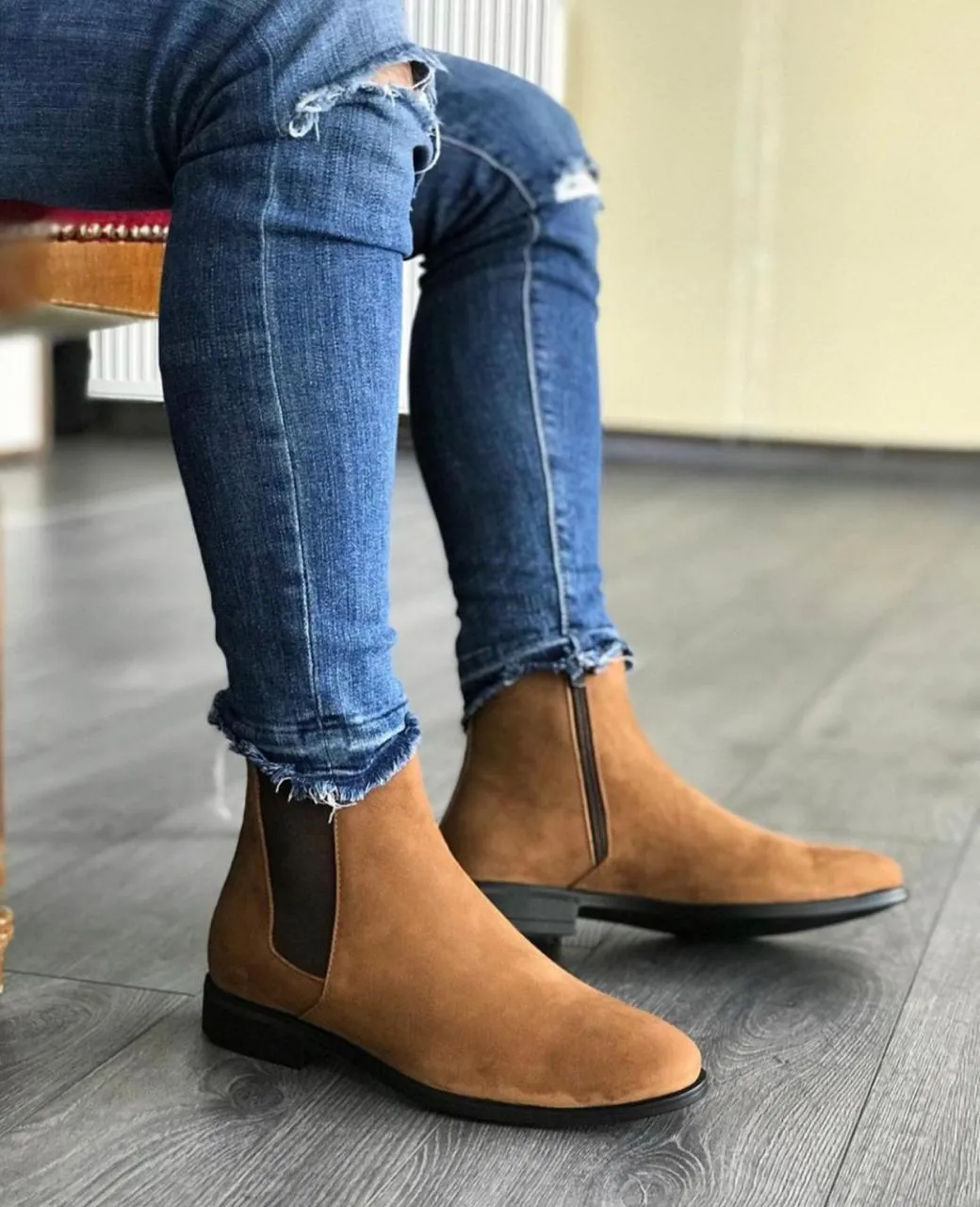 Trendy Fashionable Chelsea Zip Boots For Casual, Wedding, Travel And Party Wear For Men