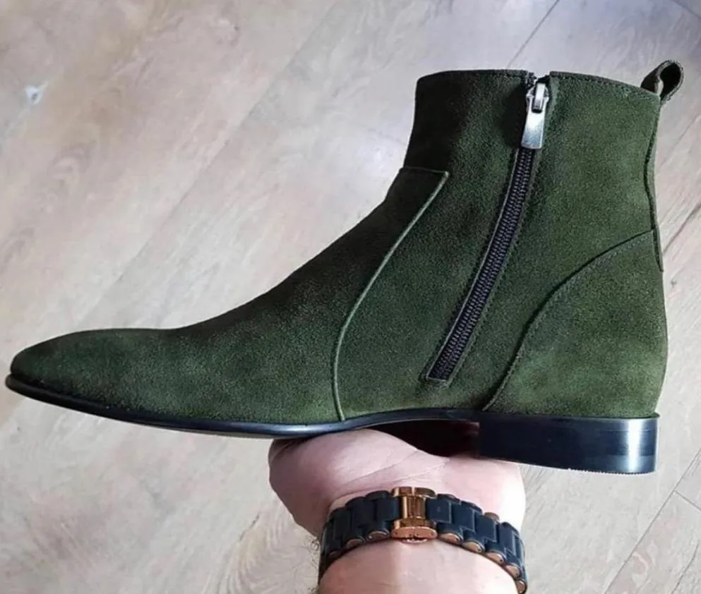 Trendy Fashionable Chelsea Zip Boots For Casual, Wedding, Travel And Party Wear For Men