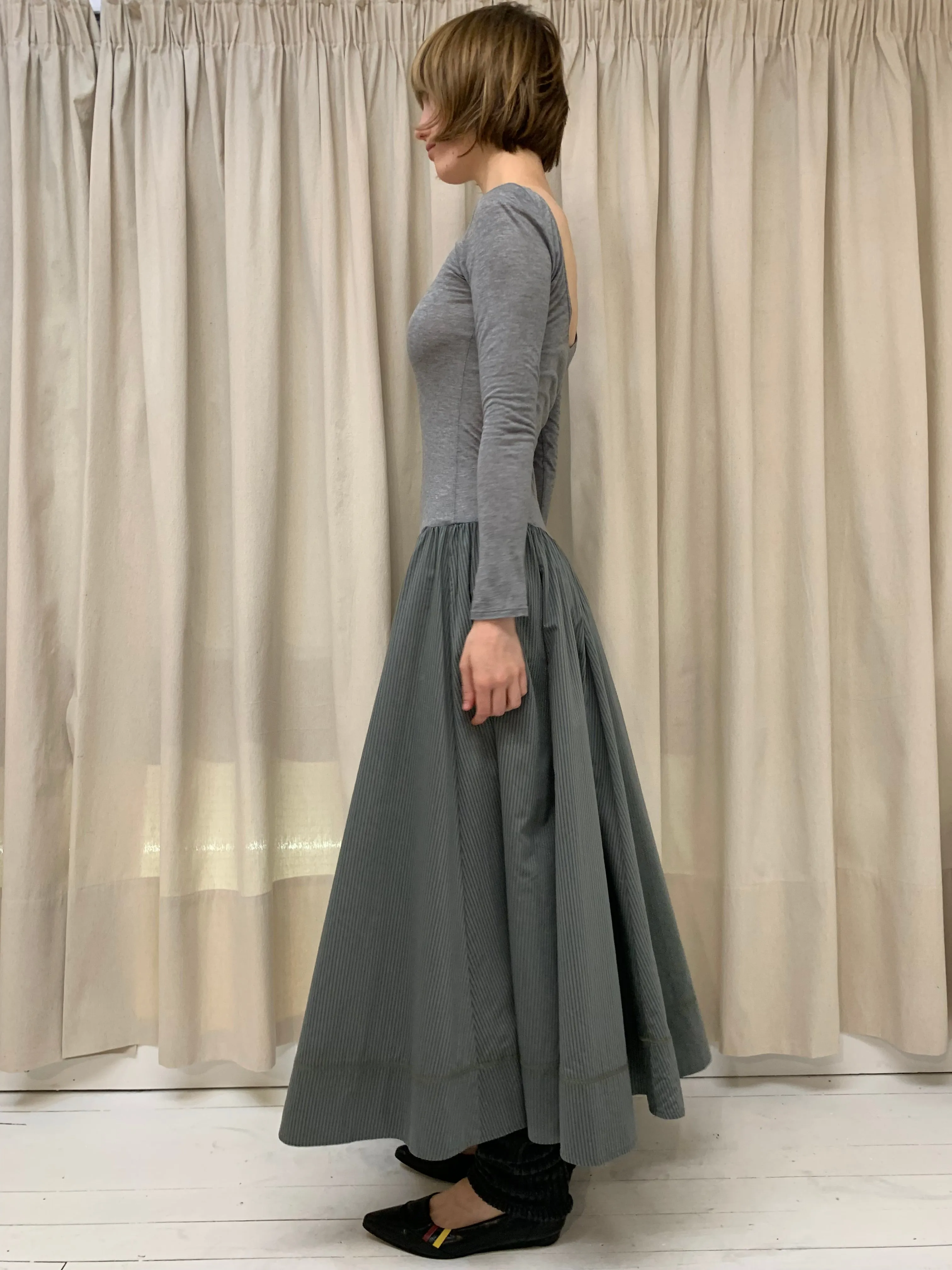 Two-tone dress, tidal