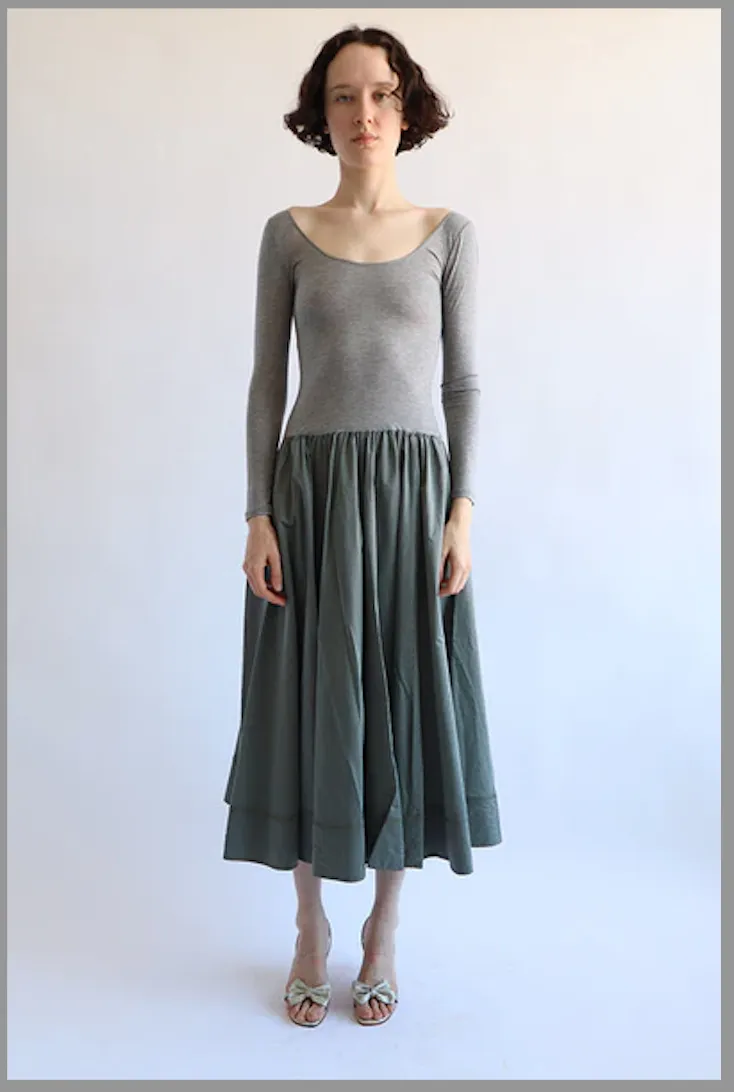 Two-tone dress, tidal