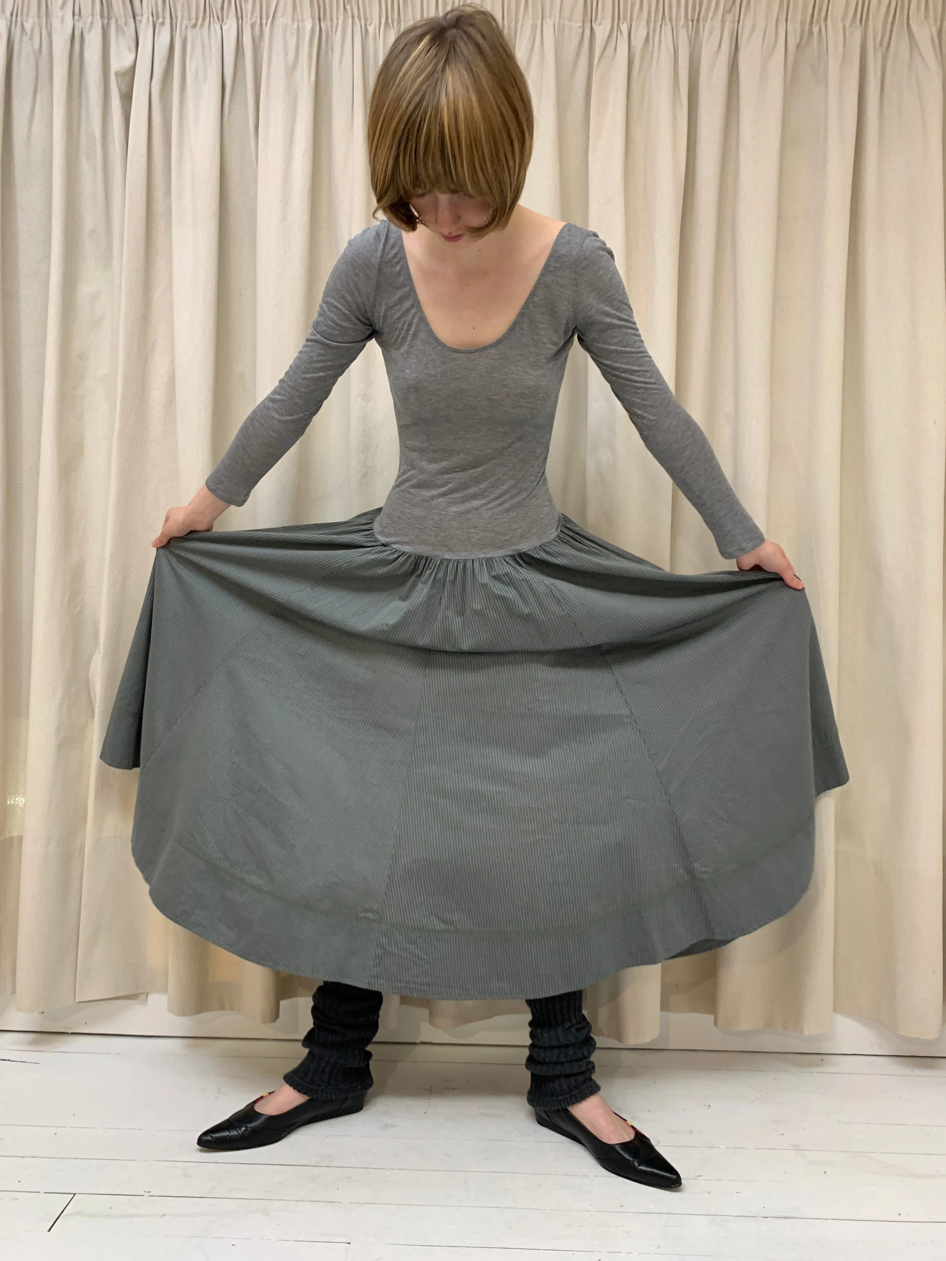 Two-tone dress, tidal