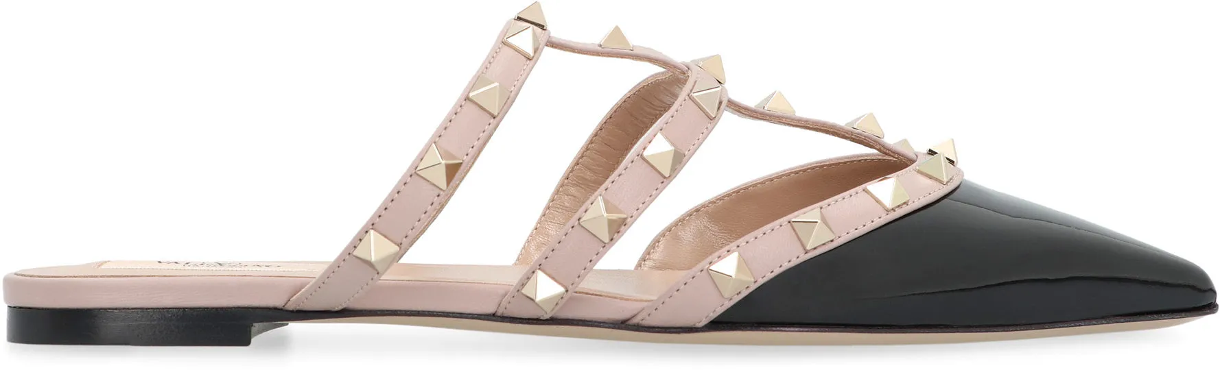 Valentino Garavani - Rockstud patent leather mules