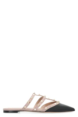 Valentino Garavani - Rockstud patent leather mules