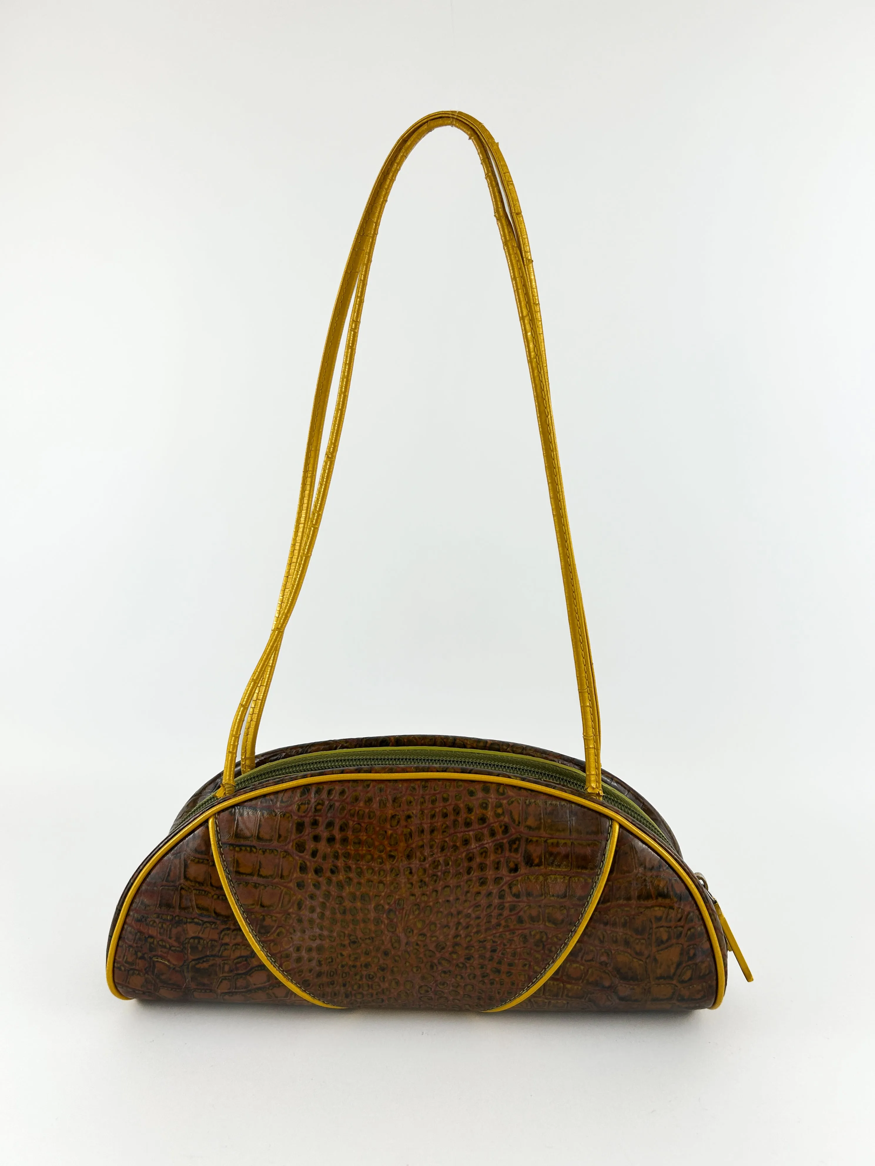 Vintage Christian Dior Embossed Patent Leather Handbag (2000)