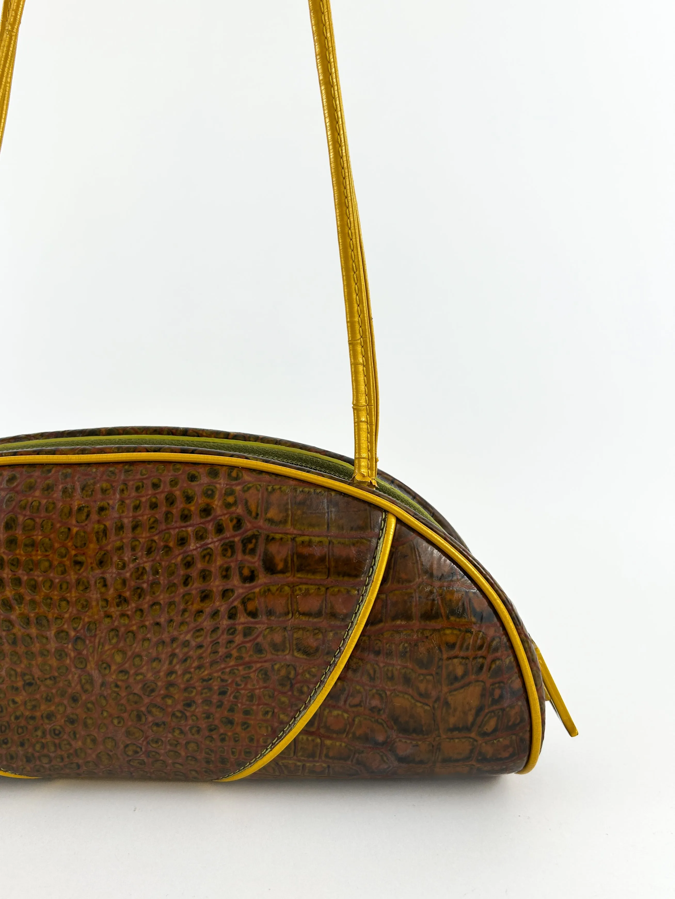 Vintage Christian Dior Embossed Patent Leather Handbag (2000)