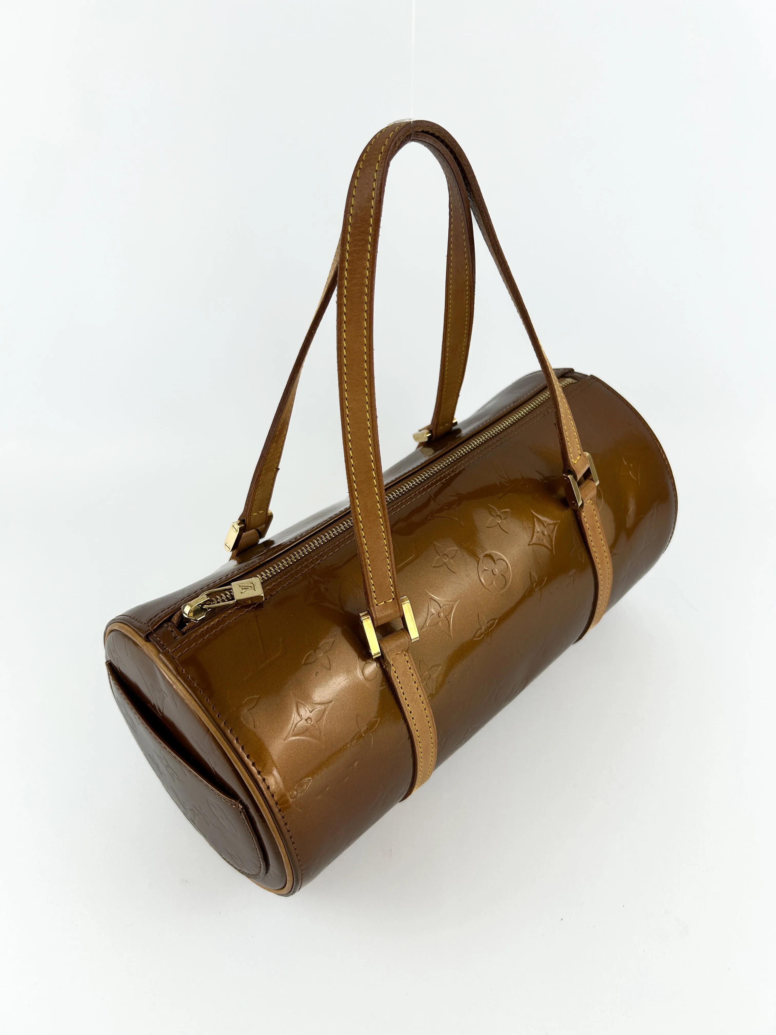 Vintage Louis Vuitton Vernis Bedford Handbag (Bronze) (2001)