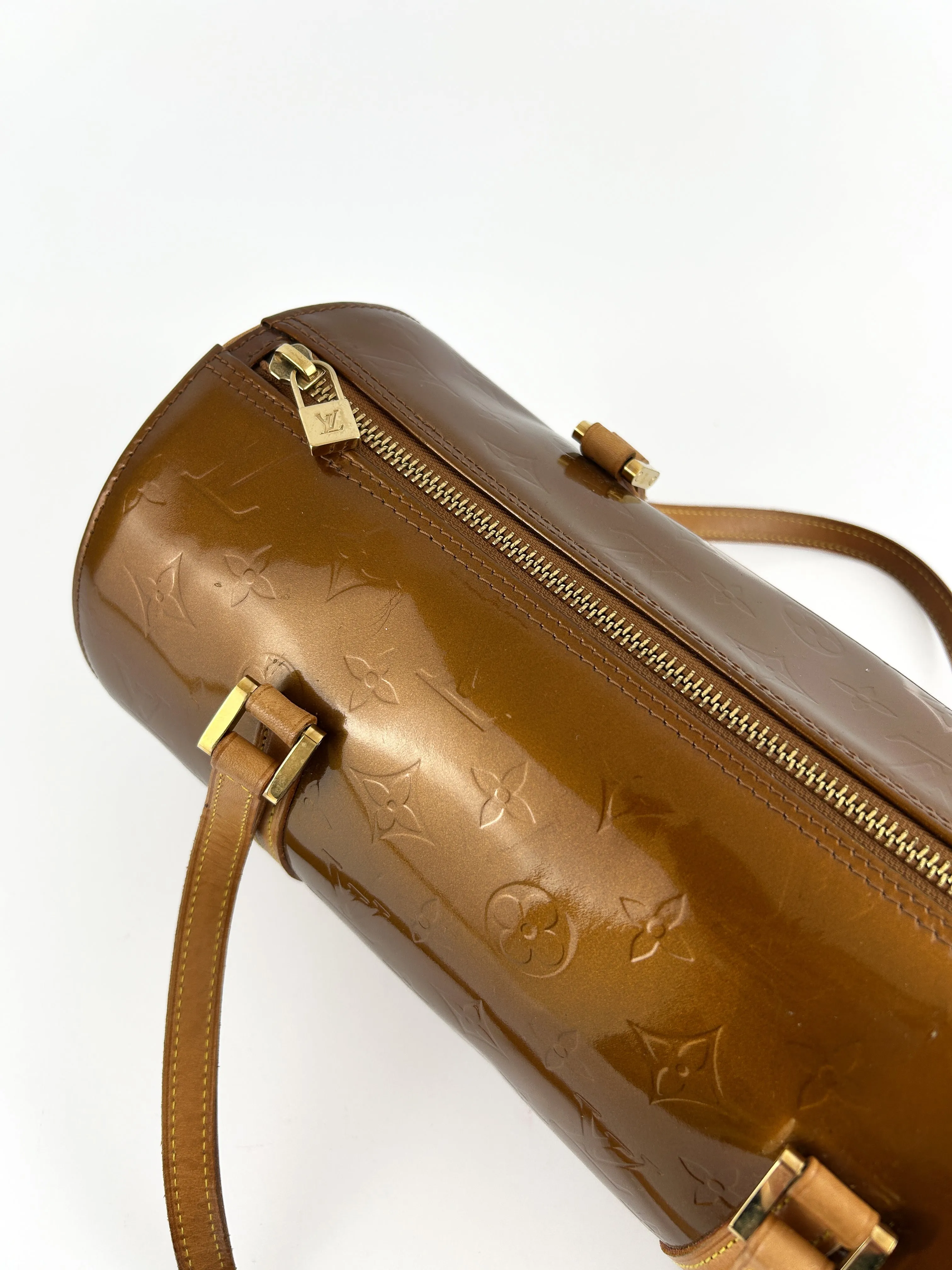 Vintage Louis Vuitton Vernis Bedford Handbag (Bronze) (2001)