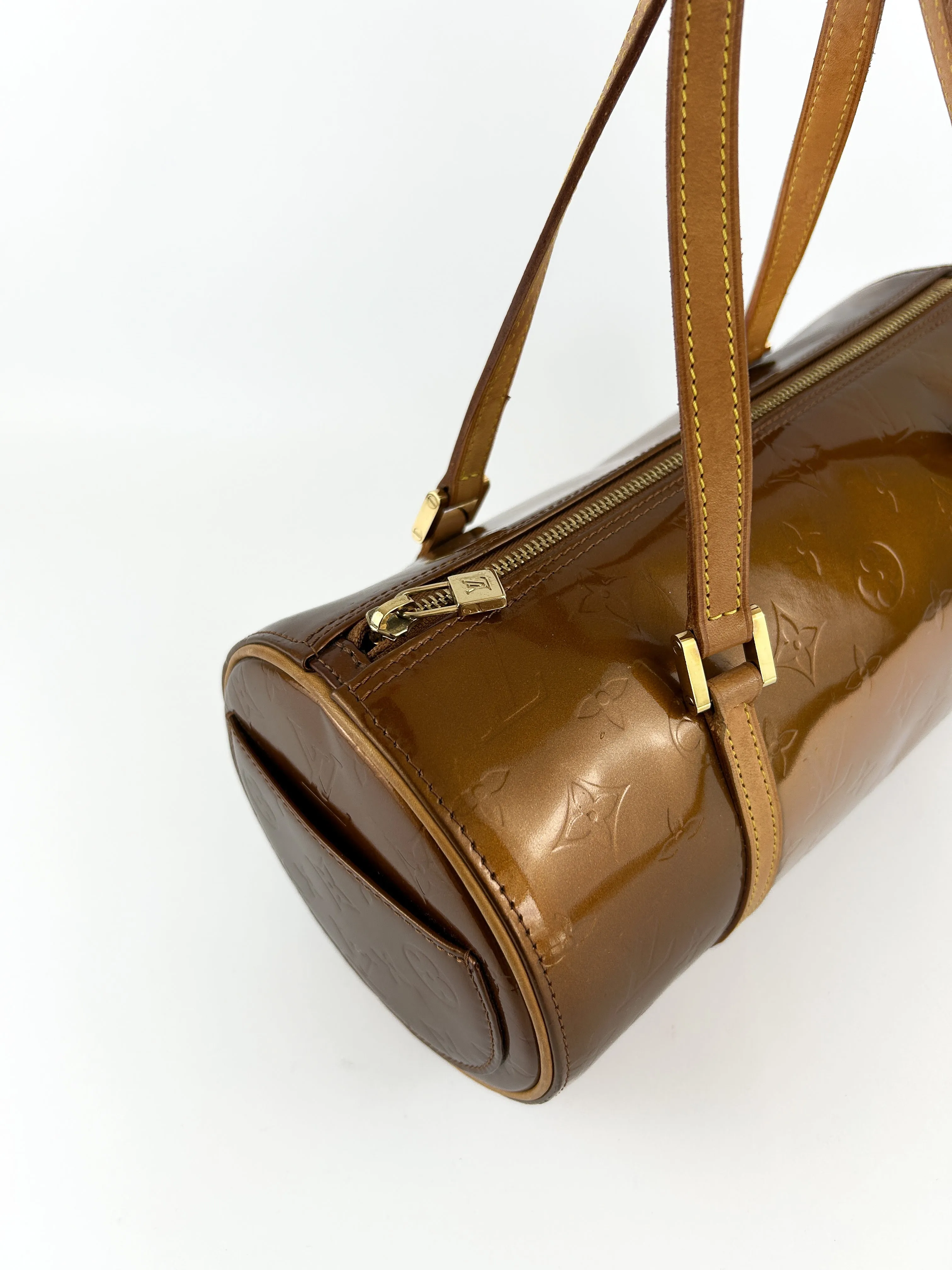 Vintage Louis Vuitton Vernis Bedford Handbag (Bronze) (2001)