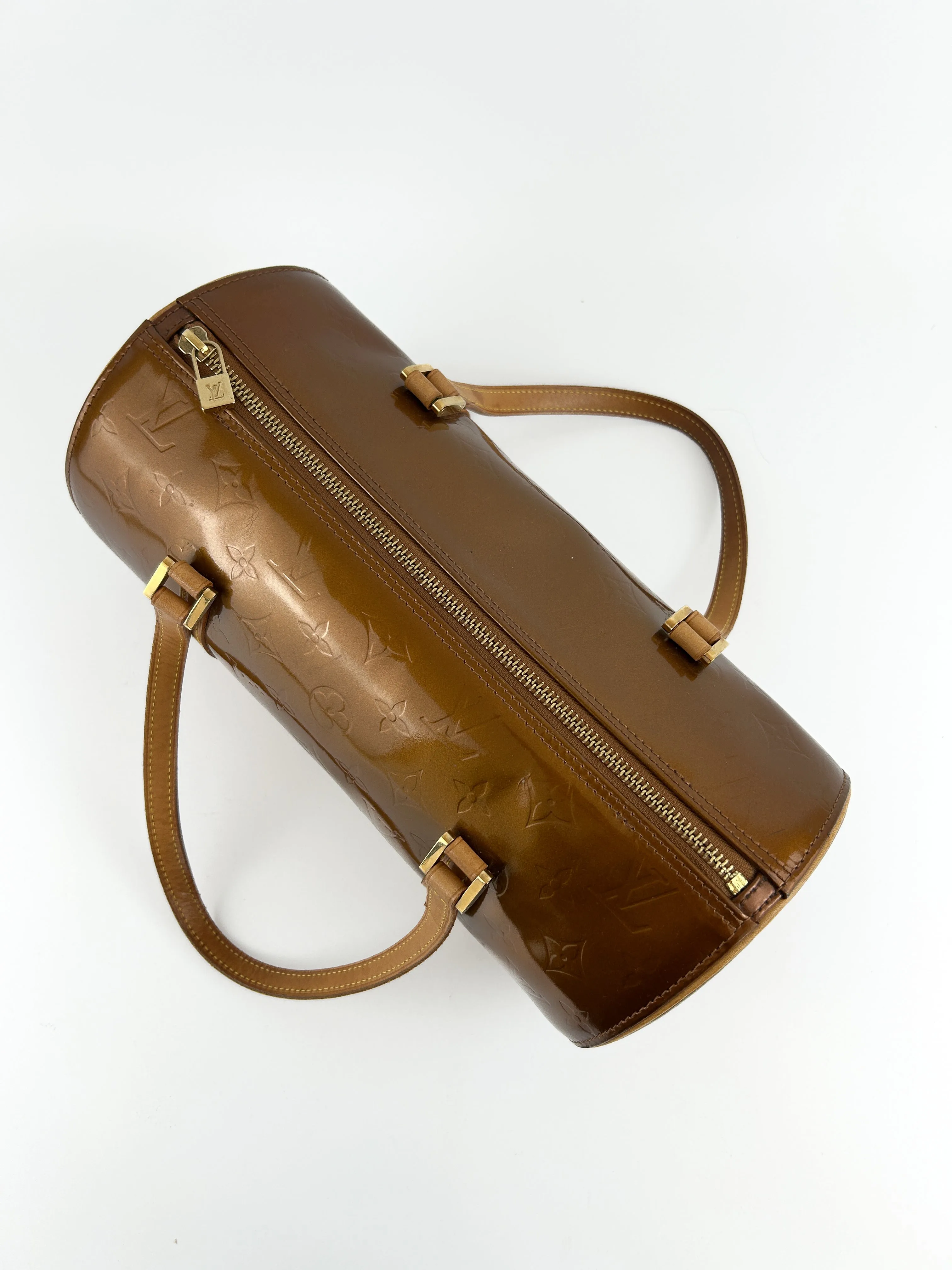 Vintage Louis Vuitton Vernis Bedford Handbag (Bronze) (2001)