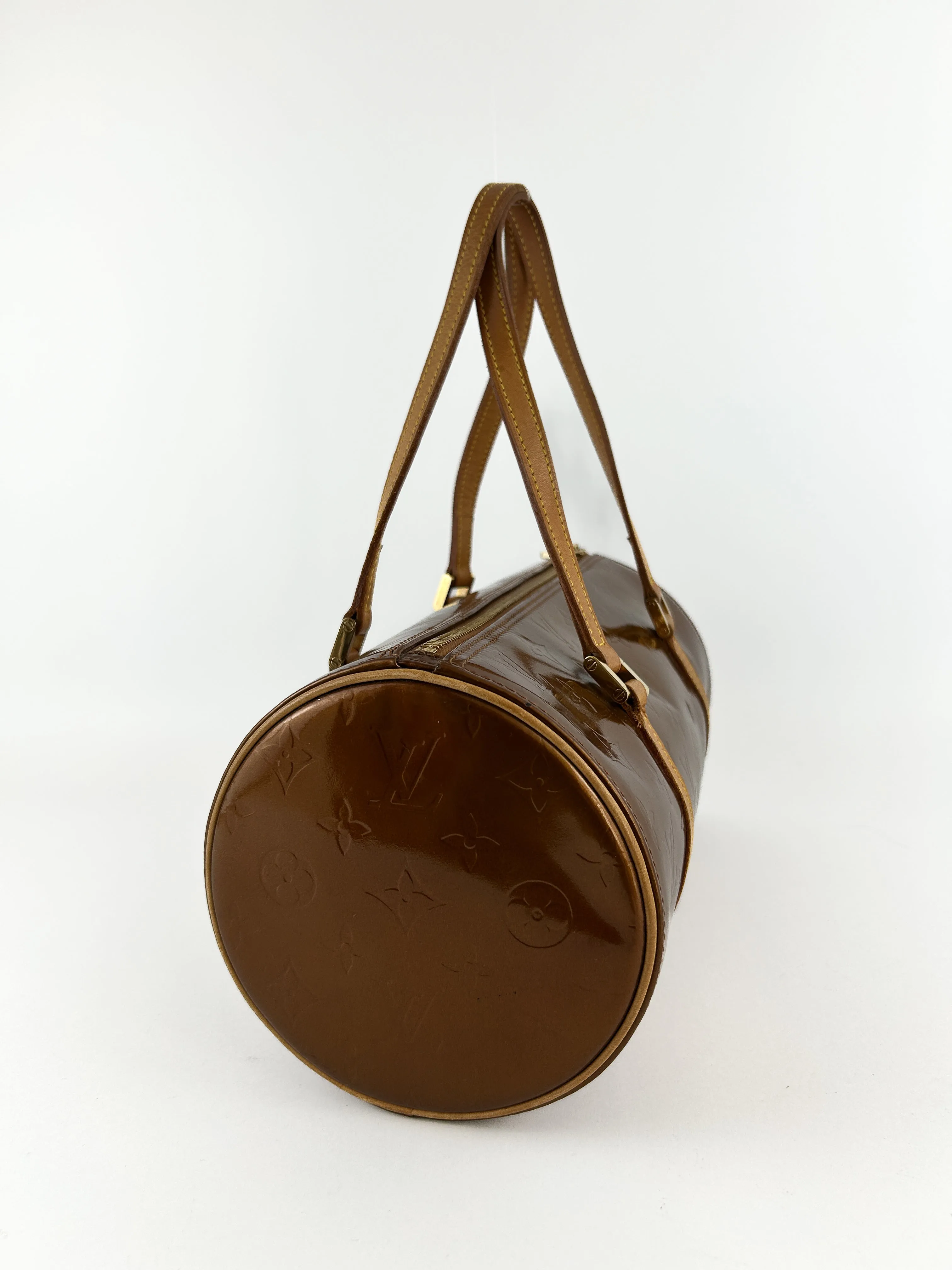 Vintage Louis Vuitton Vernis Bedford Handbag (Bronze) (2001)