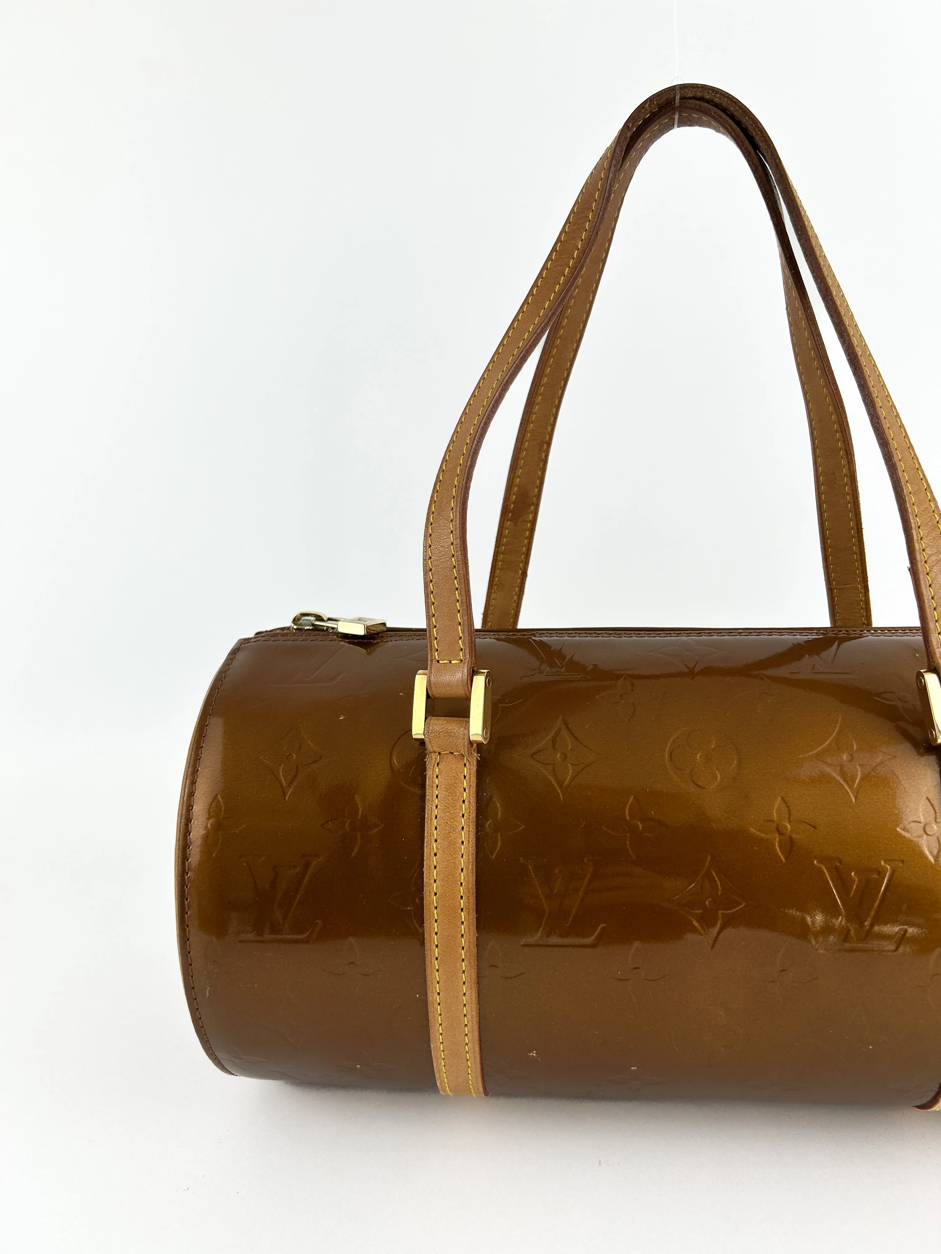 Vintage Louis Vuitton Vernis Bedford Handbag (Bronze) (2001)