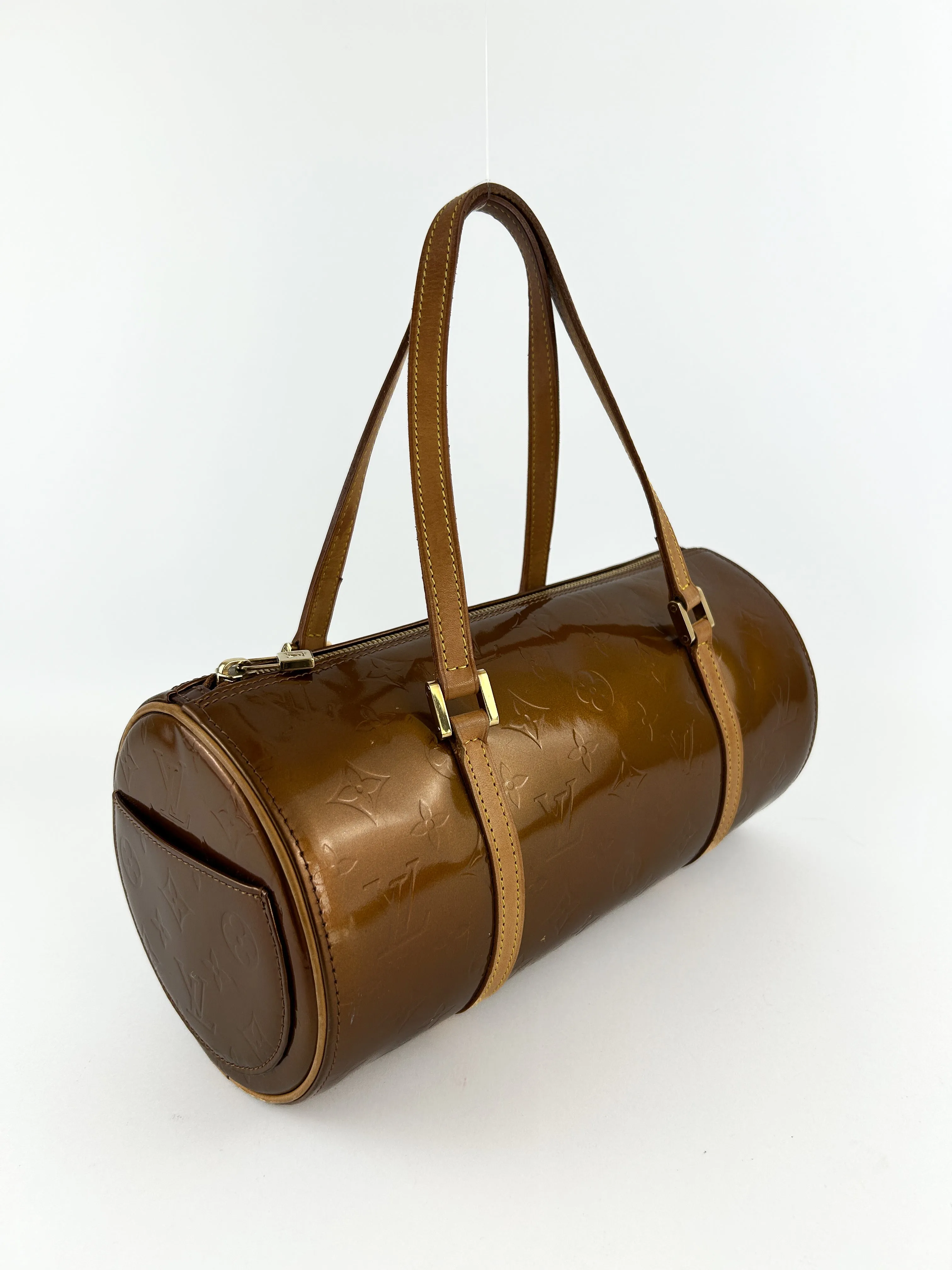 Vintage Louis Vuitton Vernis Bedford Handbag (Bronze) (2001)
