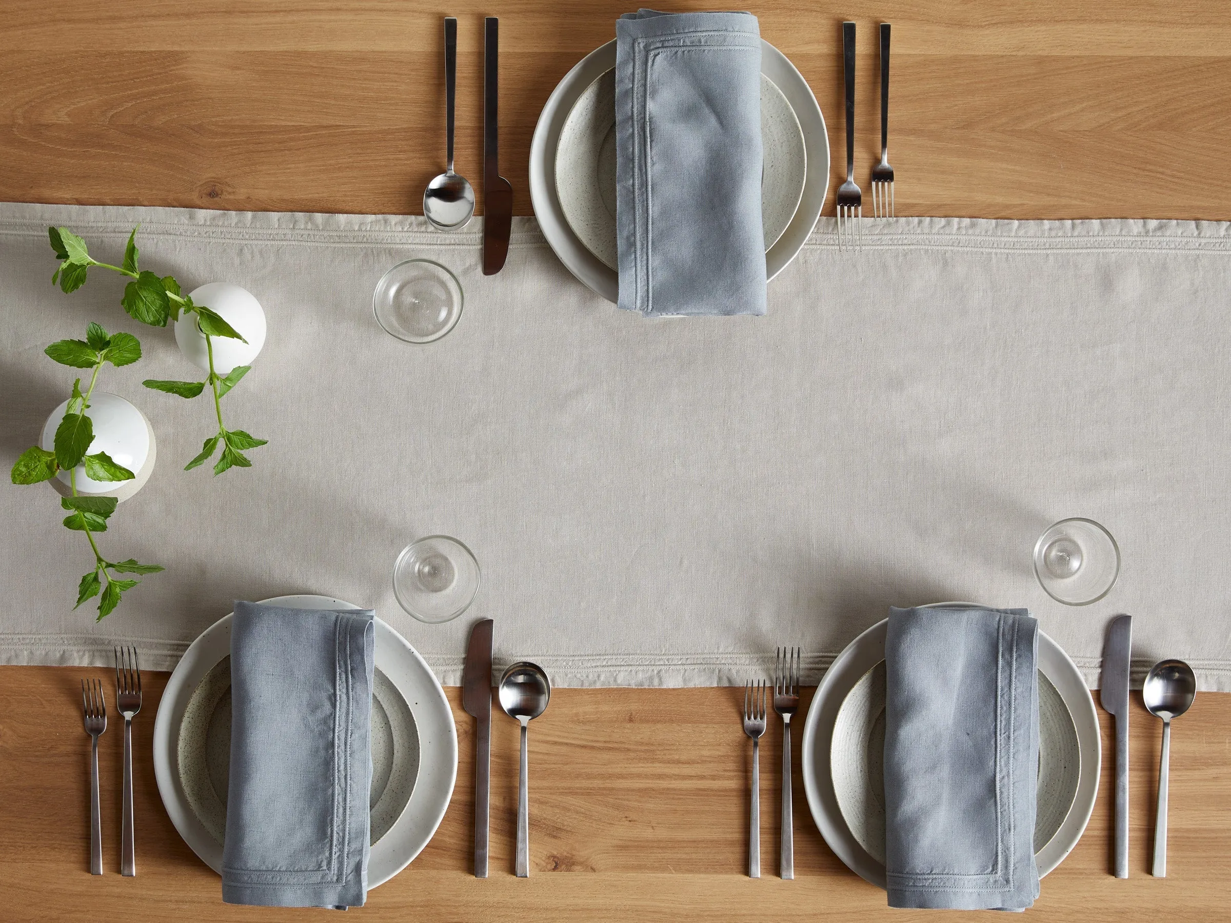 Washed Linen Table Runner (Natural)