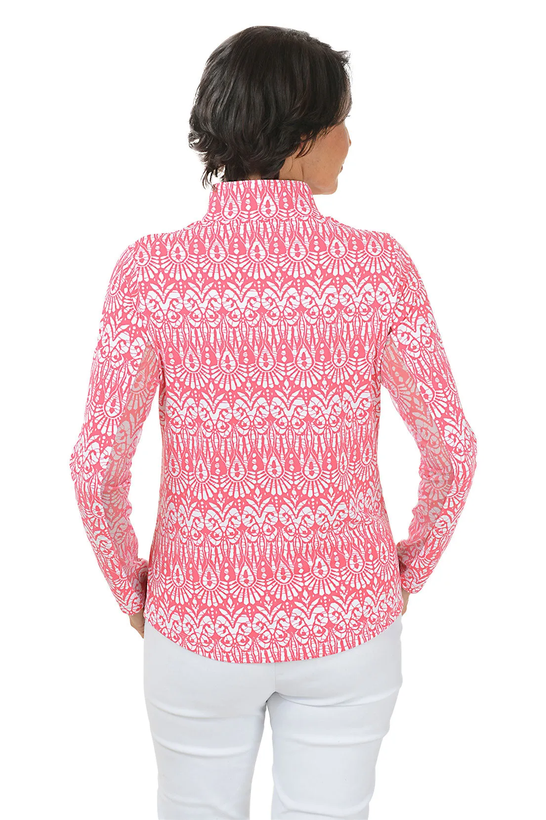 Watermelon Barbara Palm UPF50  Sun Shirt