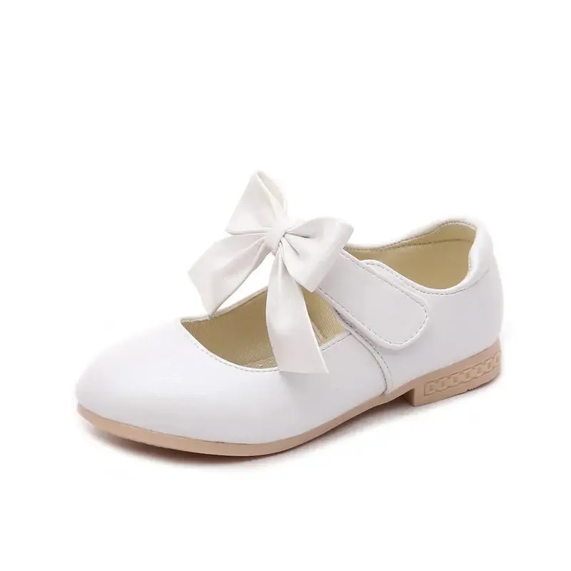 White Leather Shoes for Girls