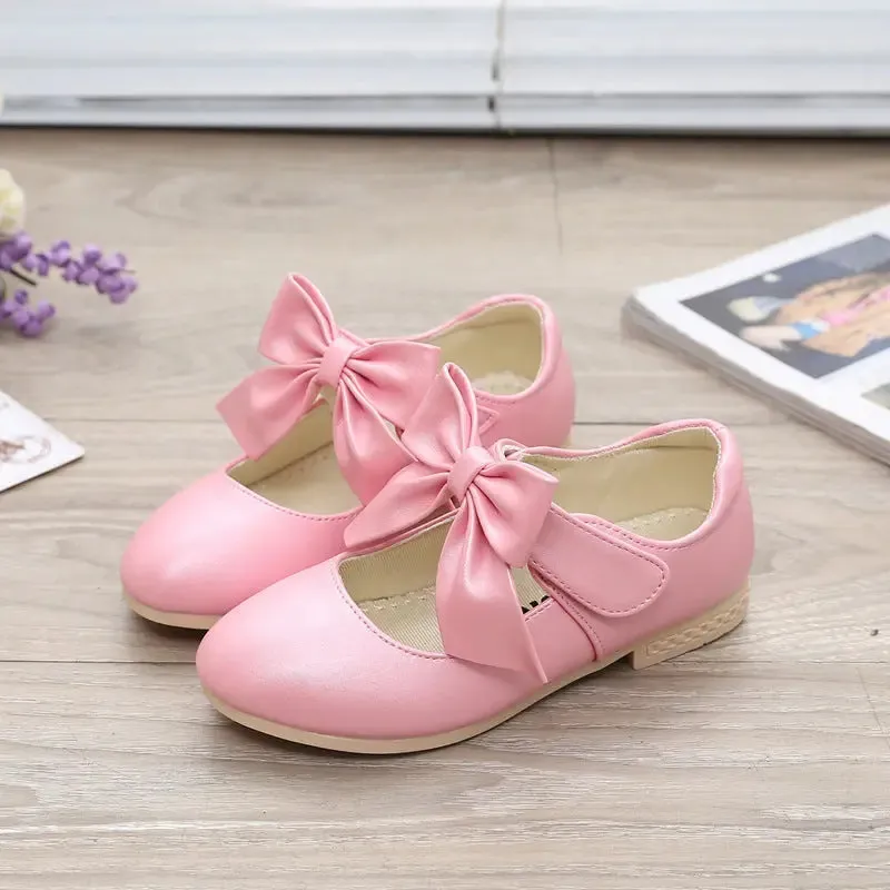 White Leather Shoes for Girls