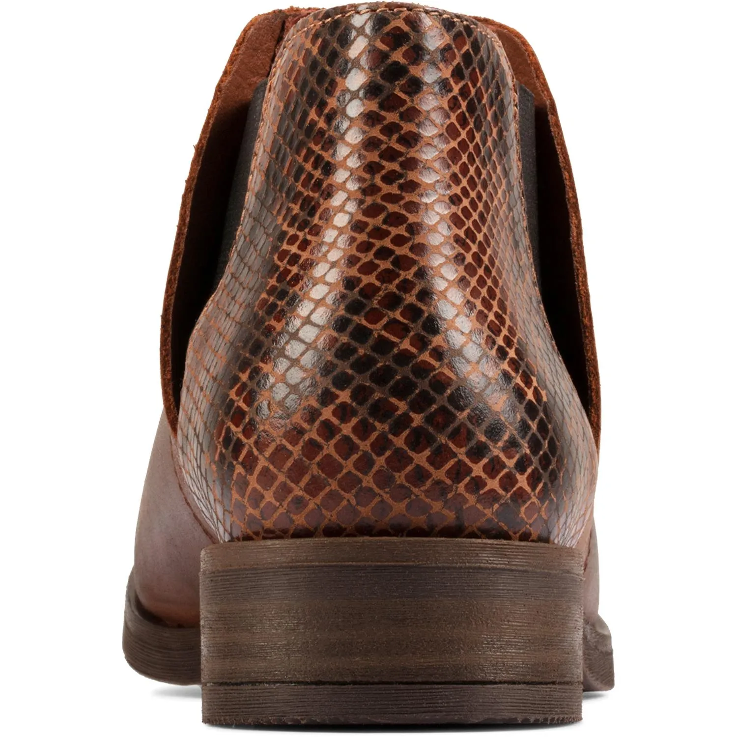Women's Clarks Demi 2 Beat Dark Tan Combination Leather