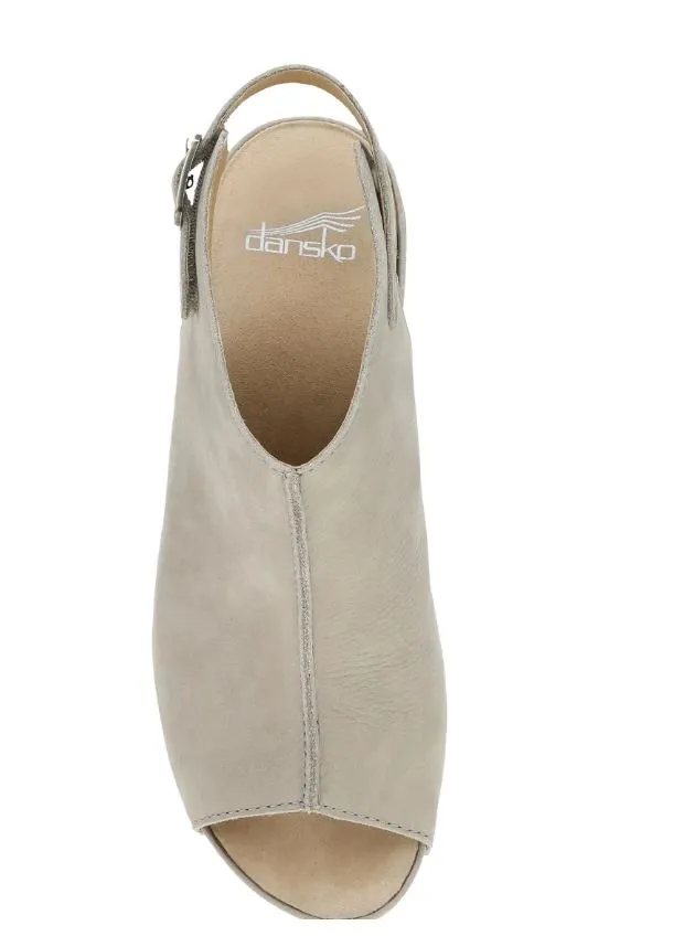 WOMEN'S DANSKO TAUPE MILLED NUBUCK SANDALS