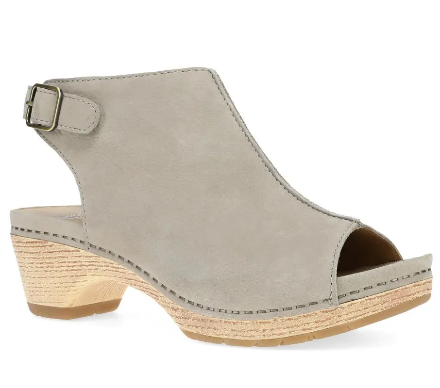 WOMEN'S DANSKO TAUPE MILLED NUBUCK SANDALS