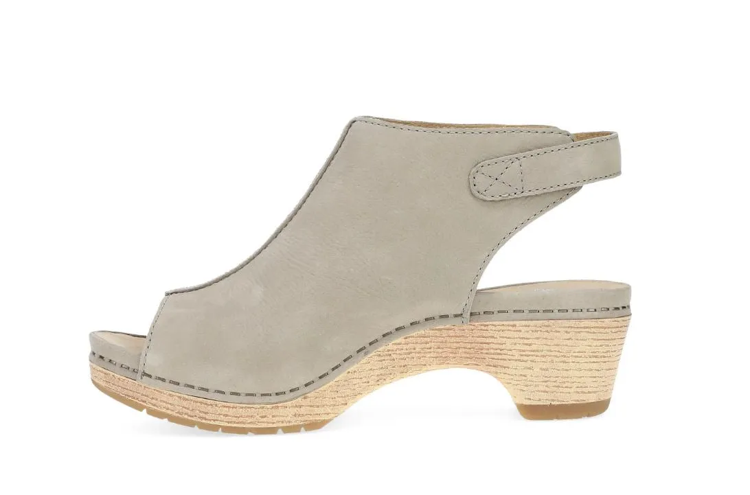 WOMEN'S DANSKO TAUPE MILLED NUBUCK SANDALS
