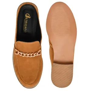 Women's leather loafers OF-6402 Tumbled