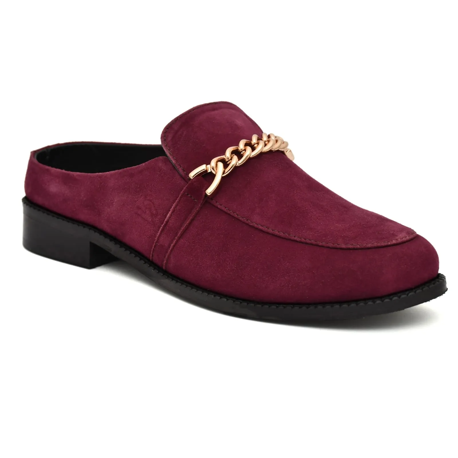 Women's leather loafers OF-6402 Tumbled