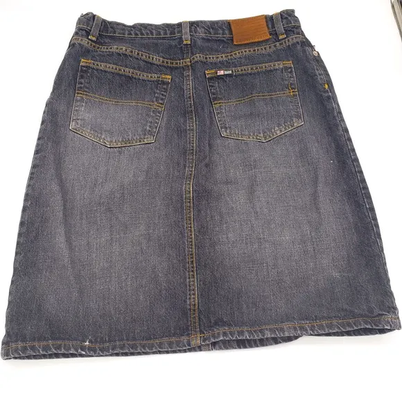 Women’s Ralph Lauren Denim Jean Knee Skirt Size 12