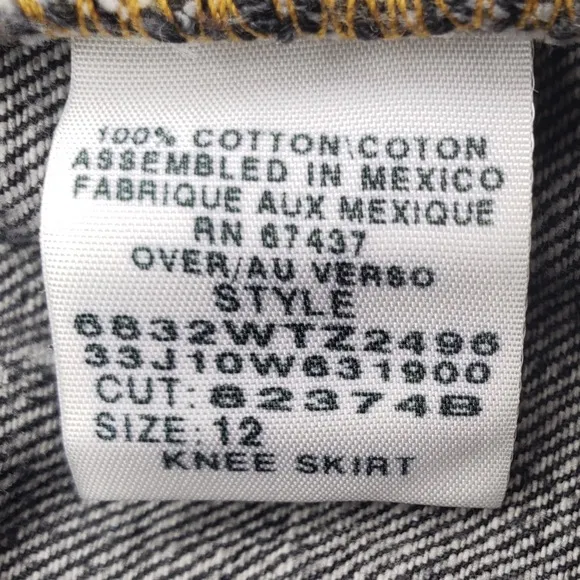 Women’s Ralph Lauren Denim Jean Knee Skirt Size 12